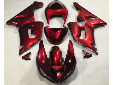 2005-2006 Metallic Red Kawasaki ZX6R Motorcycle Fairing