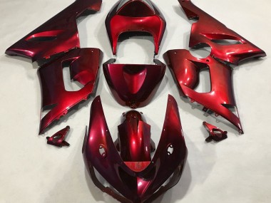 2005-2006 Metallic Red Kawasaki ZX6R Motorcycle Fairing