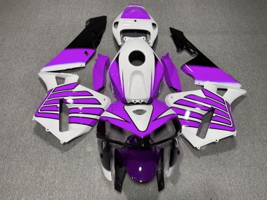 2005-2006 Purple and White Wings Honda CBR600RR Motorcycle Fairing