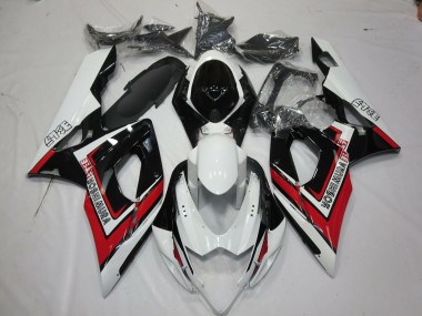 2005-2006 Red Black and White Suzuki GSXR 1000 Motorcycle Fairing