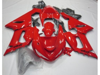 2005-2006 Red Gloss Kawasaki ZX6R Motorcycle Fairing