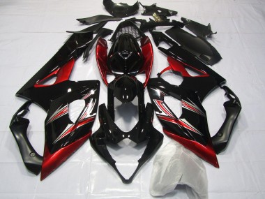 2005-2006 Red and Black Flare Suzuki GSXR 1000 Motorcycle Fairing