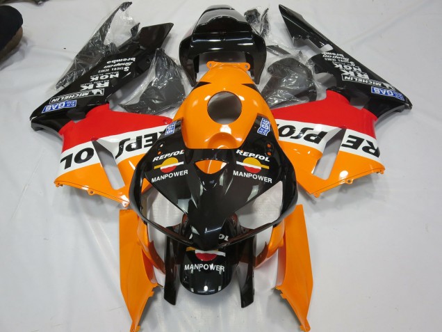 2005-2006 Repsol Man Power Honda CBR600RR Motorcycle Fairing 2005-2006 Repsol Man Power Honda CBR600RR Motorcycle Fairing
