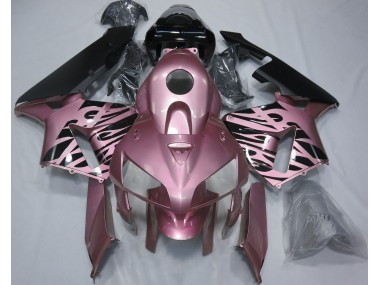 2005-2006 Rose Pink Flame Honda CBR600RR Motorcycle Fairing
