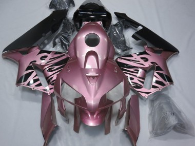 2005-2006 Rose Pink Flame Honda CBR600RR Motorcycle Fairing