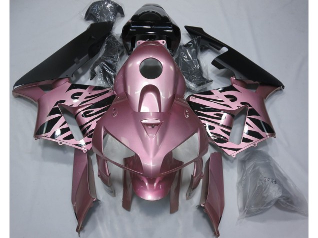 2005-2006 Rose Pink Flame Honda CBR600RR Motorcycle Fairing 2005-2006 Rose Pink Flame Honda CBR600RR Motorcycle Fairing