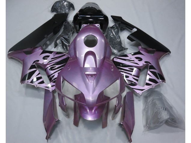 2005-2006 Rose Purple Flame Honda CBR600RR Motorcycle Fairing 2005-2006 Rose Purple Flame Honda CBR600RR Motorcycle Fairing