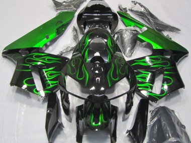 2005-2006 Vibrant Green Flame Honda CBR600RR Motorcycle Fairing