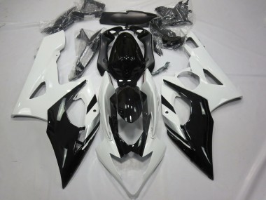2005-2006 White Black and Silver Suzuki GSXR 1000 Motorcycle Fairing