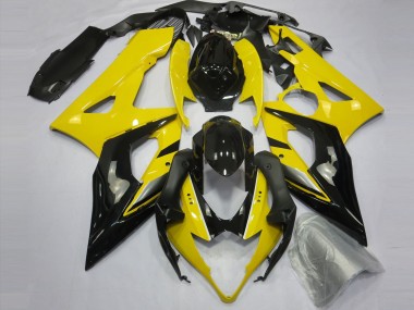 2005-2006 Yellow and Black Suzuki GSXR 1000 Motorcycle Fairing