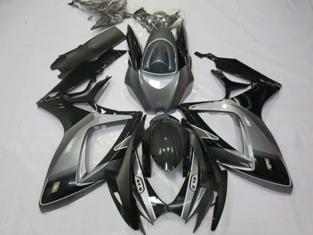 2006-2007 Black Grey Special Suzuki GSXR 600-750 Motorcycle Fairing 2006-2007 Black Grey Special Suzuki GSXR 600-750 Motorcycle Fairing