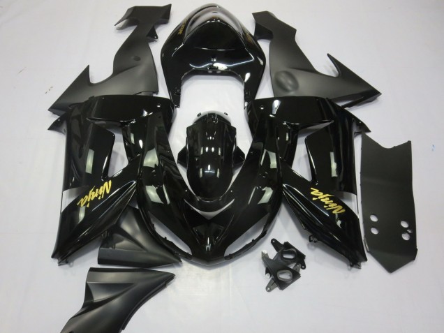 2006-2007 Black and Gold Kawasaki ZX10R Motorcycle Fairing 2006-2007 Black and Gold Kawasaki ZX10R Motorcycle Fairing