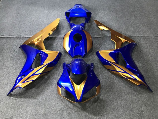 2006-2007 Blue and Gold Honda CBR1000RR Motorcycle Fairing 2006-2007 Blue and Gold Honda CBR1000RR Motorcycle Fairing