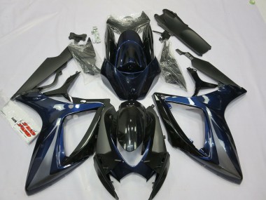 2006-2007 Blue and Grey Suzuki GSXR 600-750 Motorcycle Fairing