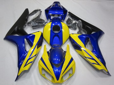 2006-2007 Blue and Yellow Honda CBR1000RR Motorcycle Fairing