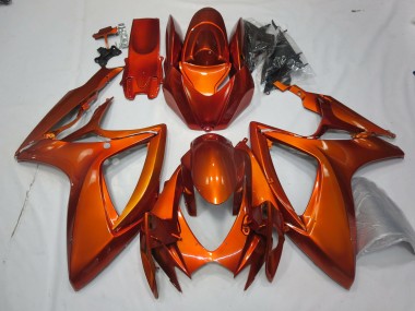 2006-2007 Burnt Orange Suzuki GSXR 600-750 Motorcycle Fairing