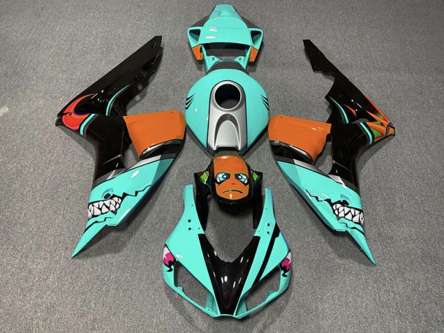2006-2007 Cyan Shark Honda CBR1000RR Motorcycle Fairing 2006-2007 Cyan Shark Honda CBR1000RR Motorcycle Fairing