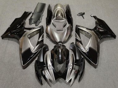 2006-2007 Dark Silver and Black Suzuki GSXR 600-750 Motorcycle Fairing