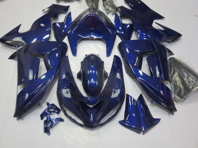 2006-2007 Deep Blue Kawasaki ZX10R Motorcycle Fairing 2006-2007 Deep Blue Kawasaki ZX10R Motorcycle Fairing