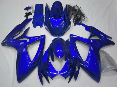 2006-2007 Gloss Blue Plain Suzuki GSXR 600-750 Motorcycle Fairing