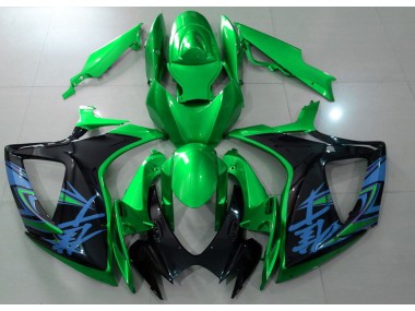 2006-2007 Gloss Green & Black Suzuki GSXR 600-750 Motorcycle Fairing