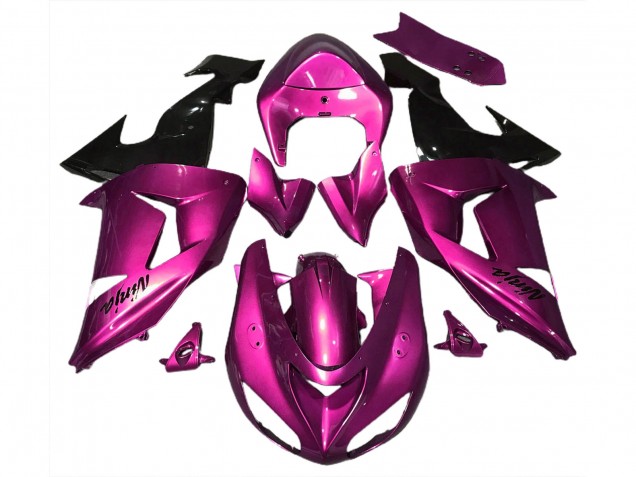 2006-2007 Gloss Pink Kawasaki ZX10R Motorcycle Fairing 2006-2007 Gloss Pink Kawasaki ZX10R Motorcycle Fairing
