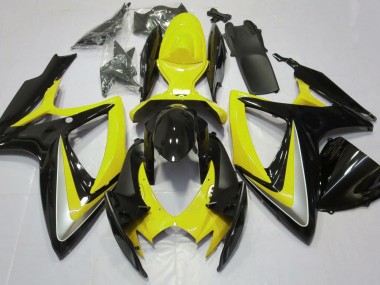 2006-2007 Gloss Yellow Debadged Suzuki GSXR 600-750 Motorcycle Fairing