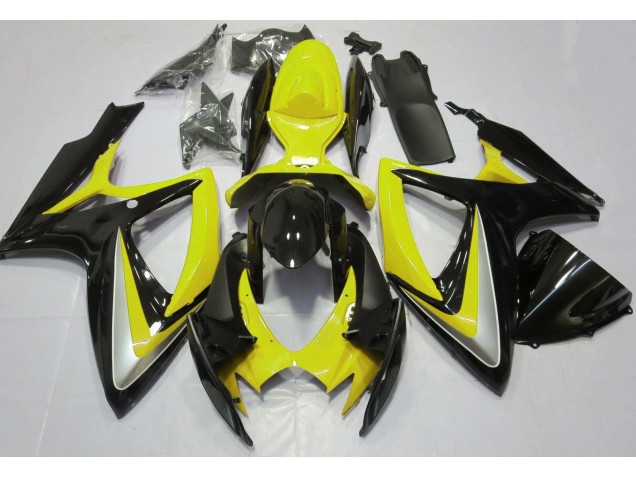 2006-2007 Gloss Yellow Debadged Suzuki GSXR 600-750 Motorcycle Fairing 2006-2007 Gloss Yellow Debadged Suzuki GSXR 600-750 Motorcycle Fairing