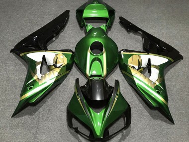 2006-2007 Green & Gold Honda CBR1000RR Motorcycle Fairing