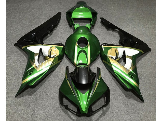 2006-2007 Green & Gold Honda CBR1000RR Motorcycle Fairing 2006-2007 Green & Gold Honda CBR1000RR Motorcycle Fairing