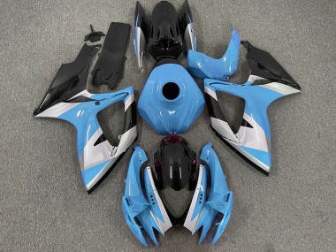 2006-2007 Light Blue Design Suzuki GSXR 600-750 Motorcycle Fairing