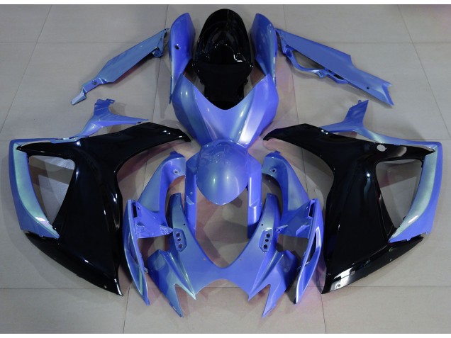 2006-2007 Light Blue and Black Suzuki GSXR 600-750 Motorcycle Fairing 2006-2007 Light Blue and Black Suzuki GSXR 600-750 Motorcycle Fairing