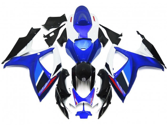 2006-2007 Light Blue and Deep Blue OEM Style w Red Suzuki GSXR 600-750 Motorcycle Fairing 2006-2007 Light Blue and Deep Blue OEM Style w Red Suzuki GSXR 600-750 Motorcycle Fairing