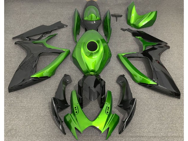 2006-2007 Light Green and Black Suzuki GSXR 600-750 Motorcycle Fairing 2006-2007 Light Green and Black Suzuki GSXR 600-750 Motorcycle Fairing