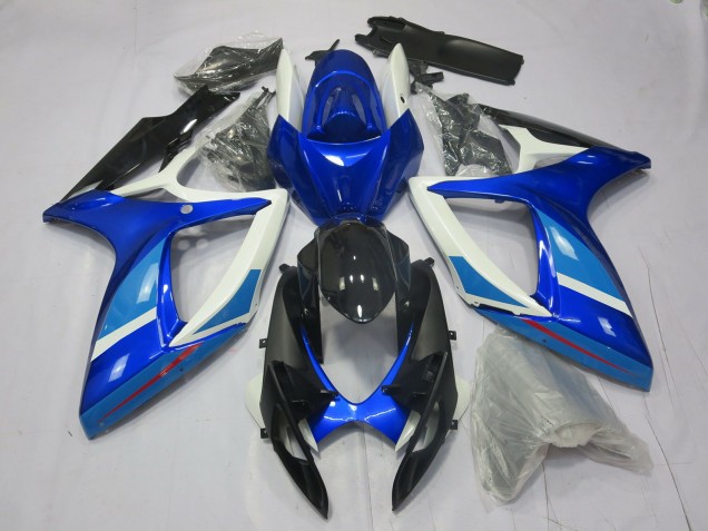 2006-2007 Light and Dark Blue Suzuki GSXR 600-750 Motorcycle Fairing 2006-2007 Light and Dark Blue Suzuki GSXR 600-750 Motorcycle Fairing