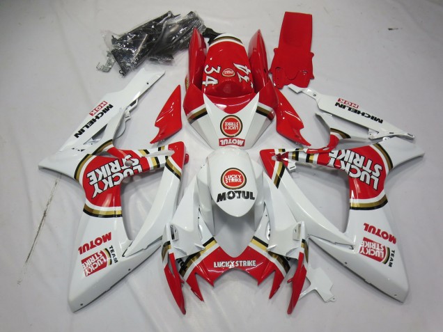 2006-2007 Lucky Strike Suzuki GSXR 600-750 Motorcycle Fairing 2006-2007 Lucky Strike Suzuki GSXR 600-750 Motorcycle Fairing
