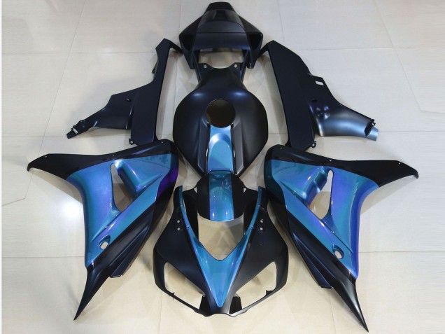 2006-2007 Matte Black & Light Blue Honda CBR1000RR Motorcycle Fairing 2006-2007 Matte Black & Light Blue Honda CBR1000RR Motorcycle Fairing