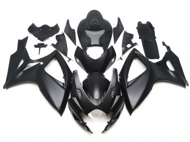 2006-2007 Matte Black OEM Custom Style Suzuki GSXR 600-750 Motorcycle Fairing