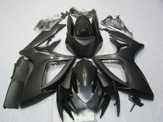 2006-2007 Matte Black Suzuki GSXR 600-750 Motorcycle Fairing 2006-2007 Matte Black Suzuki GSXR 600-750 Motorcycle Fairing