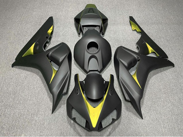 2006-2007 Matte Black and Yellow Honda CBR1000RR Motorcycle Fairing 2006-2007 Matte Black and Yellow Honda CBR1000RR Motorcycle Fairing