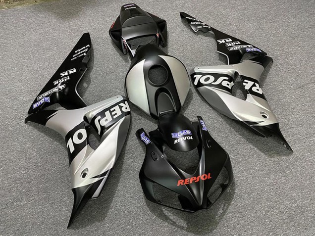 2006-2007 Matte Silver Repsol Honda CBR1000RR Motorcycle Fairing 2006-2007 Matte Silver Repsol Honda CBR1000RR Motorcycle Fairing