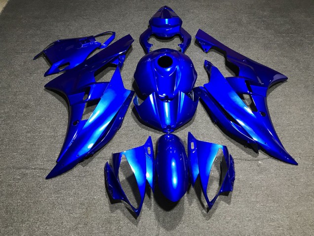 2006-2007 Metallic Blue Plain Yamaha R6 Motorcycle Fairing 2006-2007 Metallic Blue Plain Yamaha R6 Motorcycle Fairing