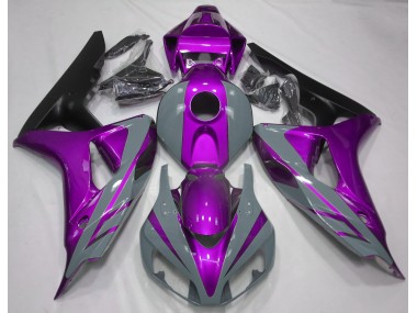 2006-2007 Nardo Grey and Purple Honda CBR1000RR Motorcycle Fairing