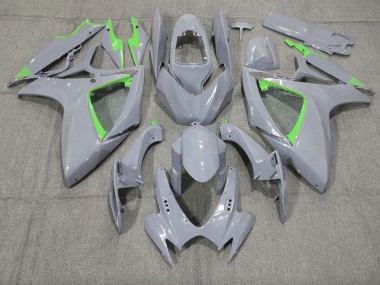 2006-2007 Nardo and Green Trim Suzuki GSXR 600-750 Motorcycle Fairing