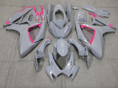 2006-2007 Nardo and Pink Trim Suzuki GSXR 600-750 Motorcycle Fairing