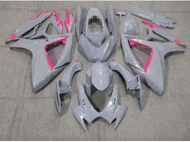 2006-2007 Nardo and Pink Trim Suzuki GSXR 600-750 Motorcycle Fairing