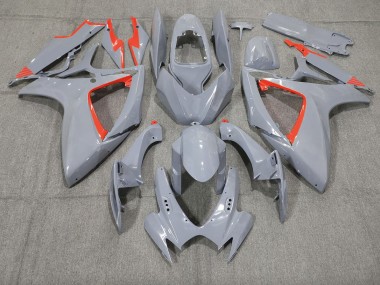 2006-2007 Nardo and Red Trim Suzuki GSXR 600-750 Motorcycle Fairing