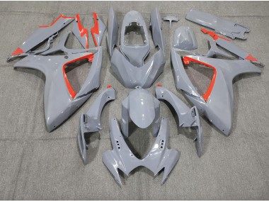 2006-2007 Nardo and Red Trim Suzuki GSXR 600-750 Motorcycle Fairing