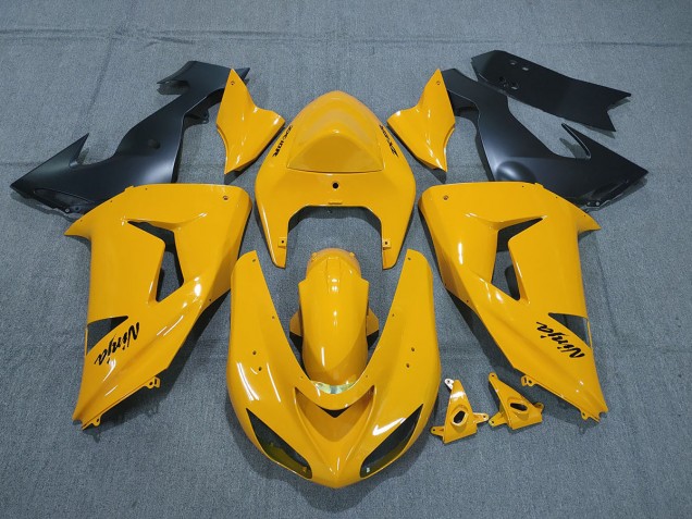 2006-2007 Pearl Yellow Kawasaki ZX10R Motorcycle Fairing 2006-2007 Pearl Yellow Kawasaki ZX10R Motorcycle Fairing