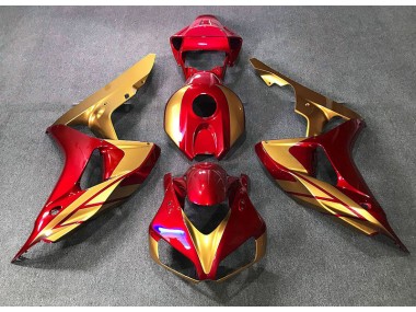 2006-2007 Red & Gold Honda CBR1000RR Motorcycle Fairing